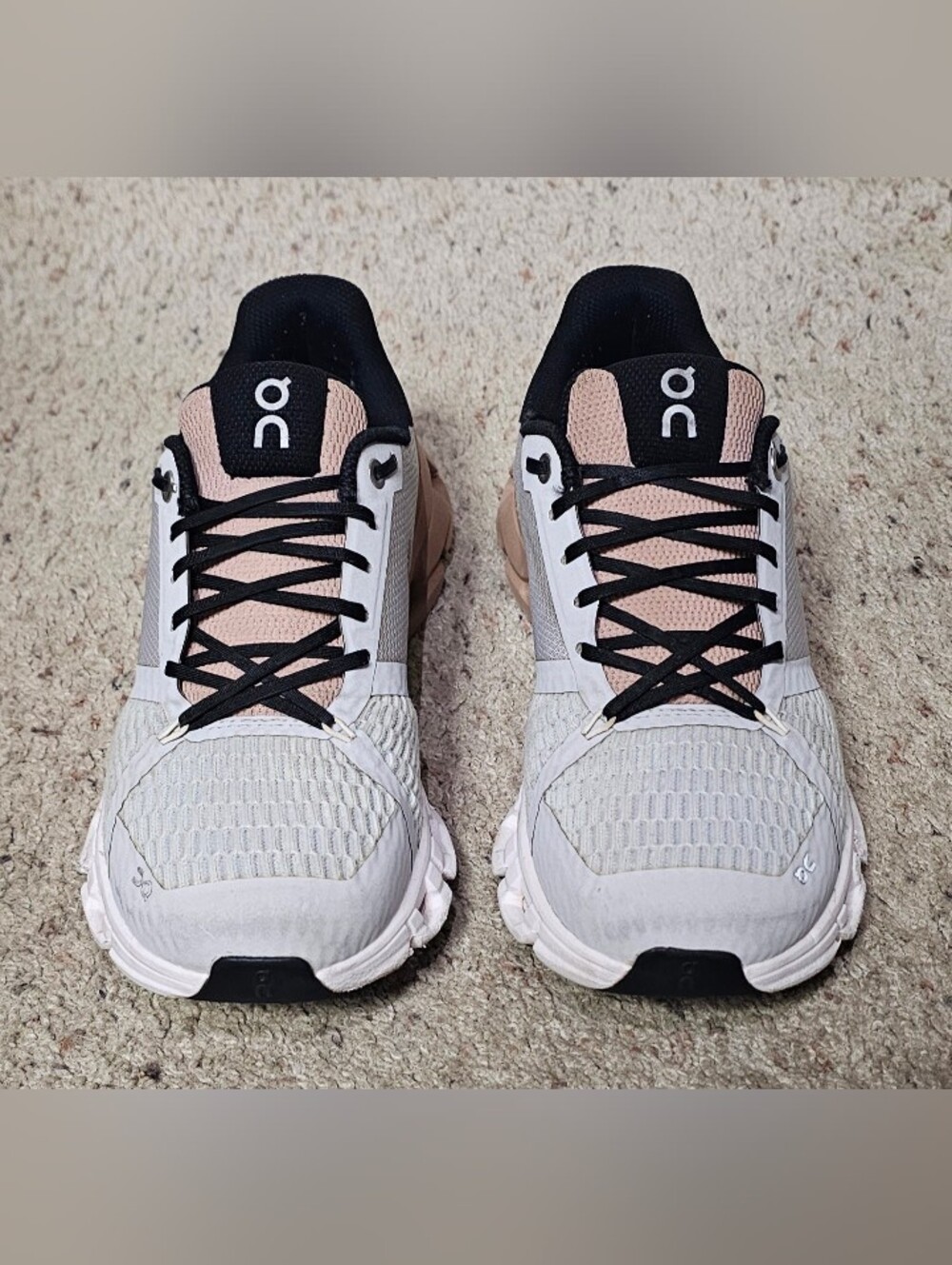 Womens On Cloudflyer Shoes Size 7.5 Glacier Rosebrown Running Sneakers - Picture 3 of 7